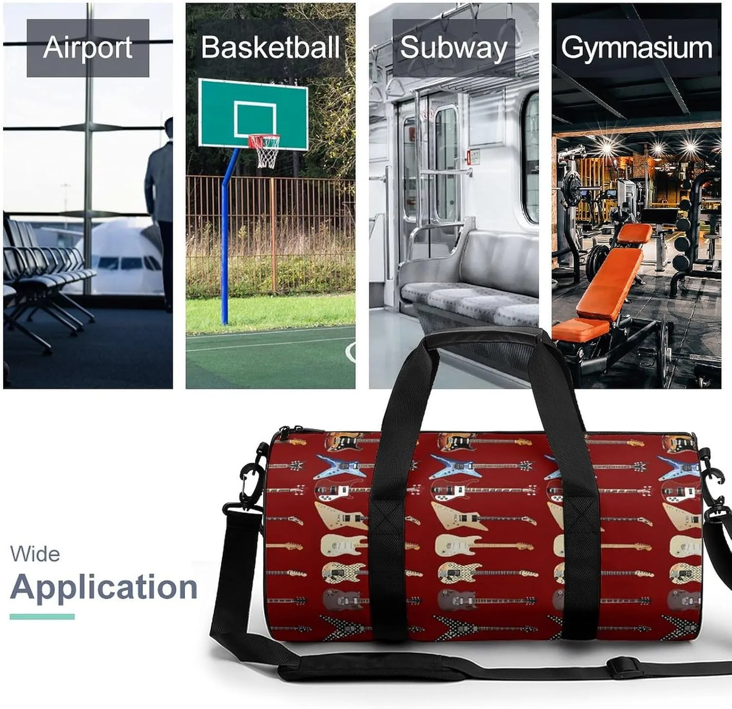 GUIT ARS Large Capacity Portable Cylindrical Fitness Bag