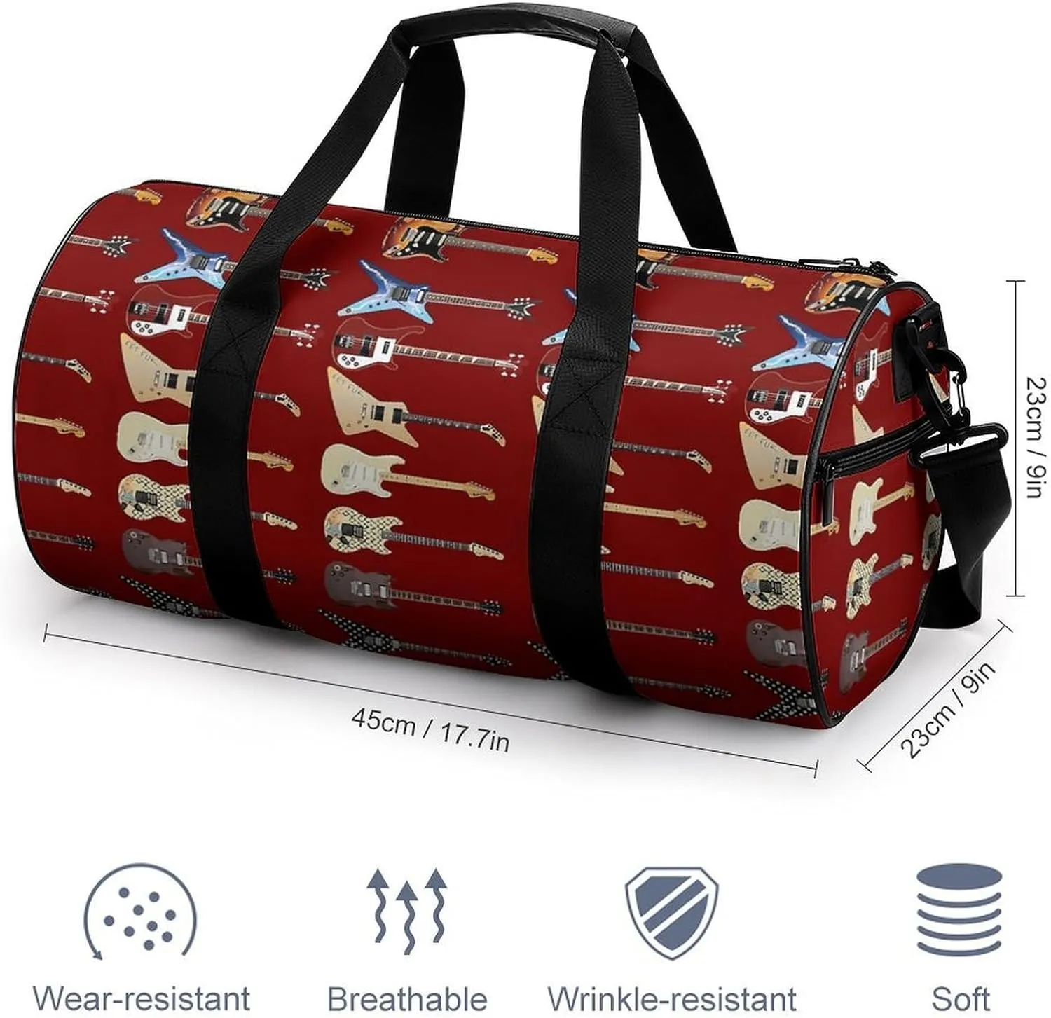 GUIT ARS Large Capacity Portable Cylindrical Fitness Bag