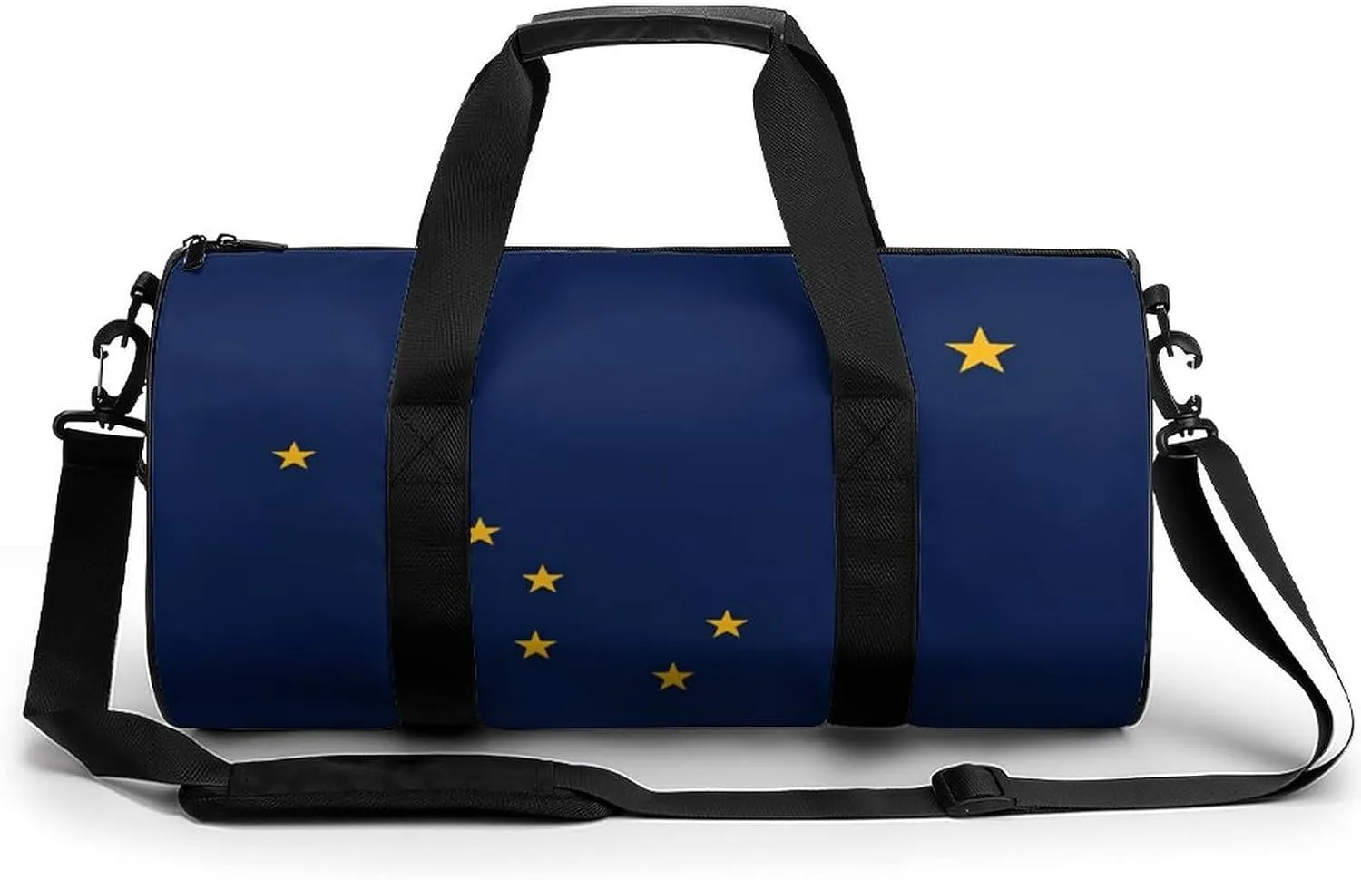 Gym Bag for Men Women Lightweight Sports Duffle Bag with Multiple Compartments Cylindrical Gym Bag for Fitness Travel And Outdoor Activities Ater Resistant Yoga Bag Training Bag Alaska Stars