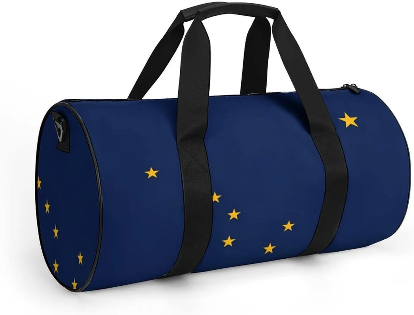 Gym Bag for Men Women Lightweight Sports Duffle Bag with Multiple Compartments Cylindrical Gym Bag for Fitness Travel And Outdoor Activities Ater Resistant Yoga Bag Training Bag Alaska Stars