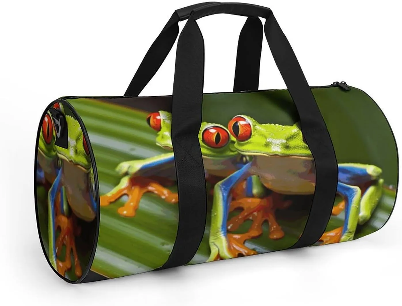 Gym Bag for Men Women Red Eyed Tree Frog Duffel Bag Overnight Bag with Compartment Gym Sackpac
