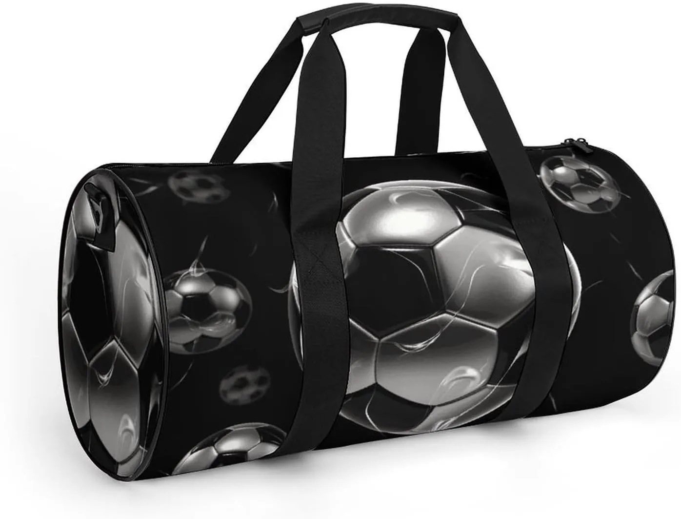 Gym Bag for Men Women Soccer Black Duffel Bag Overnight Bag with Compartment Gym Sackpac