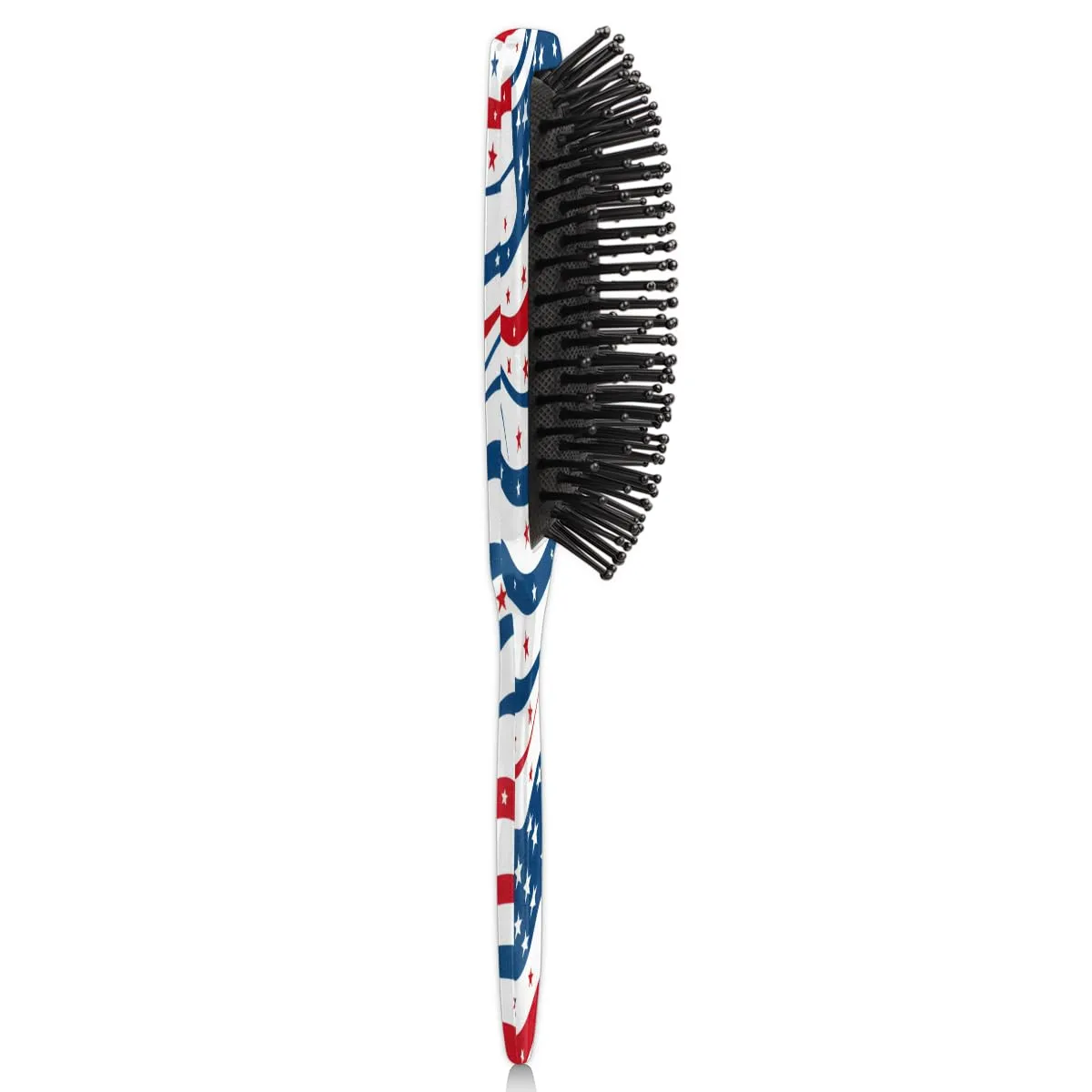 Hair Brush, 4th of July Curly Brush, All Hair Types, Ultra-Soft Bristles Glide Through Tangles with Ease, Curly Dry Wet Hair Comb for Men Women Girls, American Flag