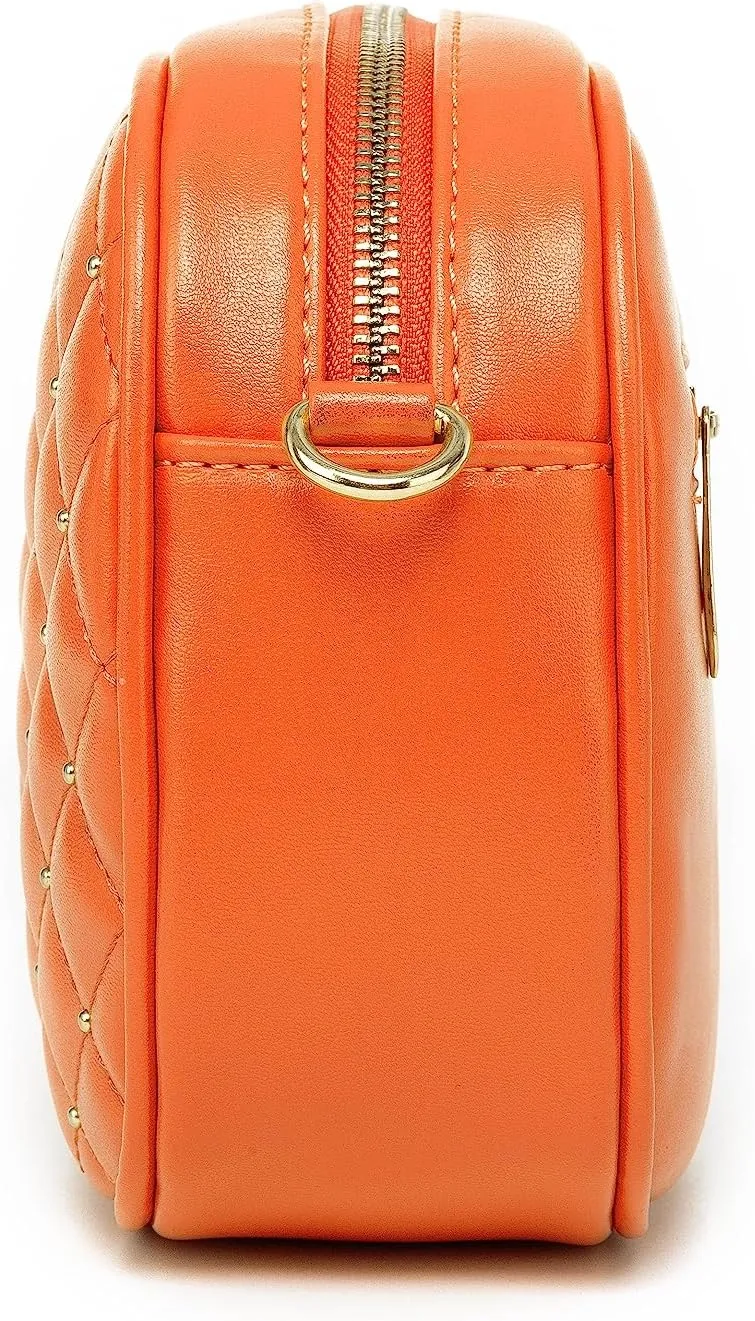 Hanbella Cross body Clutch Purses for Women & Teens - Cute Small Quilted Leather Shoulder Bag with Gold Chain for Girls