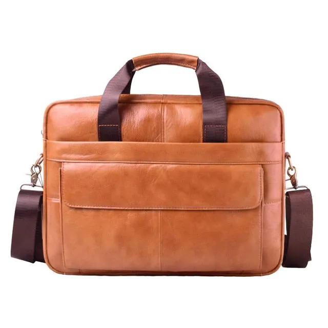 Handbags Genuine AETOO bag Travel laptop real Trusted reviews Crossbody brown Men business leather leather Bag briefcase Leather Great value Men's Cowhide