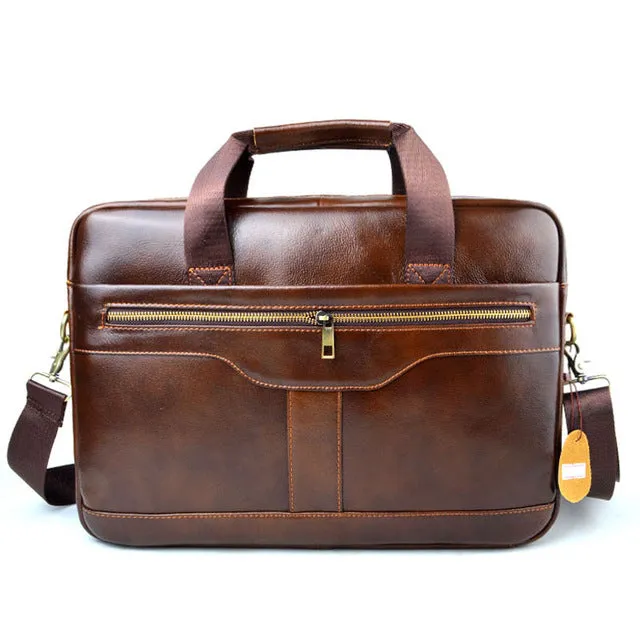 Handbags Genuine AETOO bag Travel laptop real Trusted reviews Crossbody brown Men business leather leather Bag briefcase Leather Great value Men's Cowhide