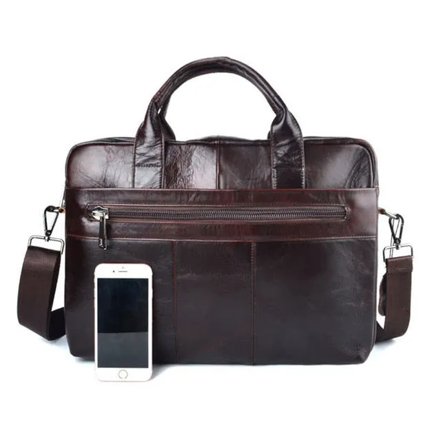 Handbags Genuine AETOO bag Travel laptop real Trusted reviews Crossbody brown Men business leather leather Bag briefcase Leather Great value Men's Cowhide