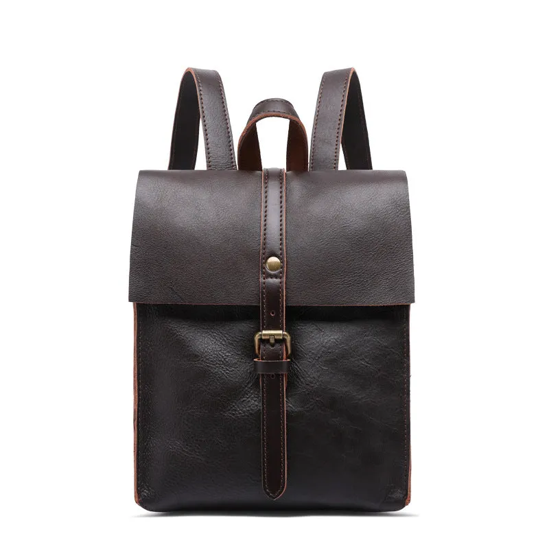 Handcrafted Anti-Theft Canvas Leather Backpack for Men & Women Adventure
