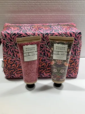 Heathcote & Ivory William Morris Clementine & Clove Body Travel Set Bag Wash & Cream