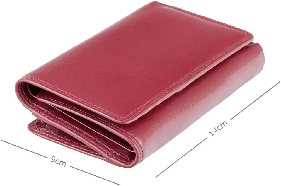 Heritage -32 Soft Leather Trifol Wallet (Red)