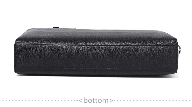 High Quality Men Briefcases Bag For 14 inch Laptop Business Travel Bags Handbags Genuine Leather Office Shoulder Bags For Man