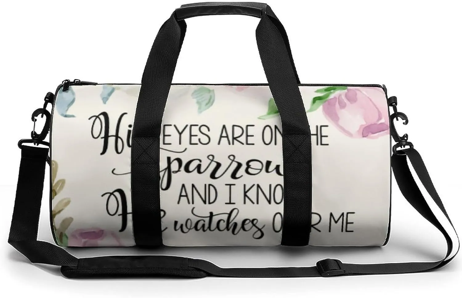 'His Eyes Are on The Sparrow Fitness Bag Waterproof And Stain Resistant Suitable for Unisex