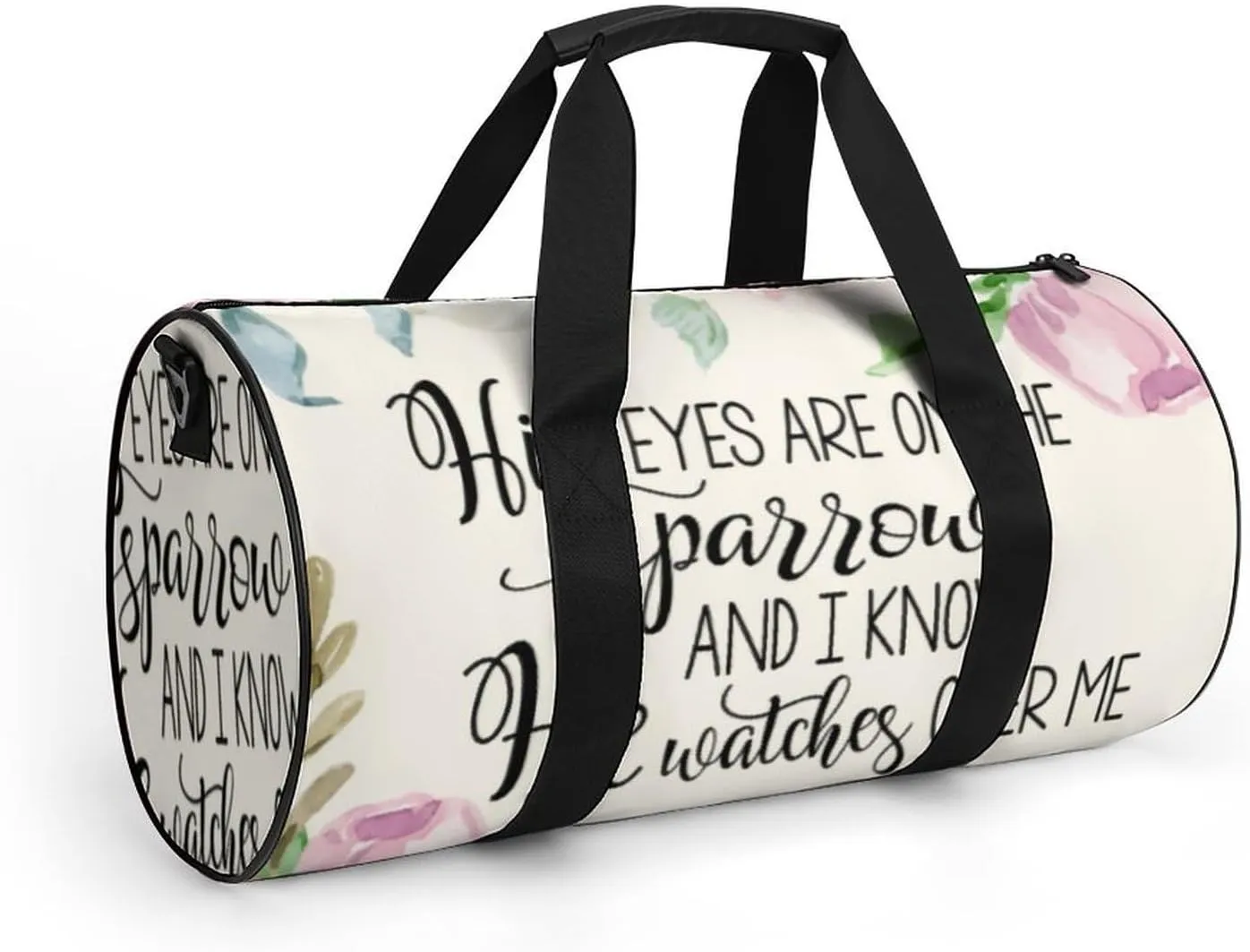 'His Eyes Are on The Sparrow Fitness Bag Waterproof And Stain Resistant Suitable for Unisex