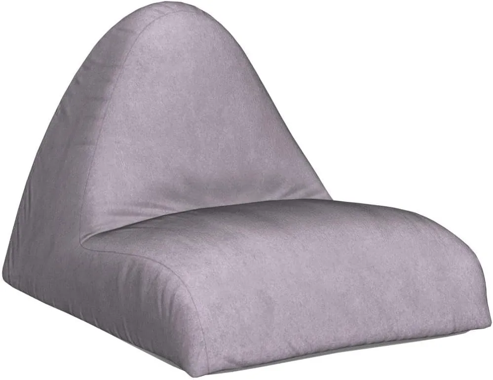 Homguava Bean Bag Chair Sofa Memory Foam Pre-Filled Bean Bag Chairs Stuffed Beanbag Sofa Lazy Bean Bag for Adults, Bean Bag Couch for Gaming, Reading & Relaxing(Faux Fur, Light Grey)