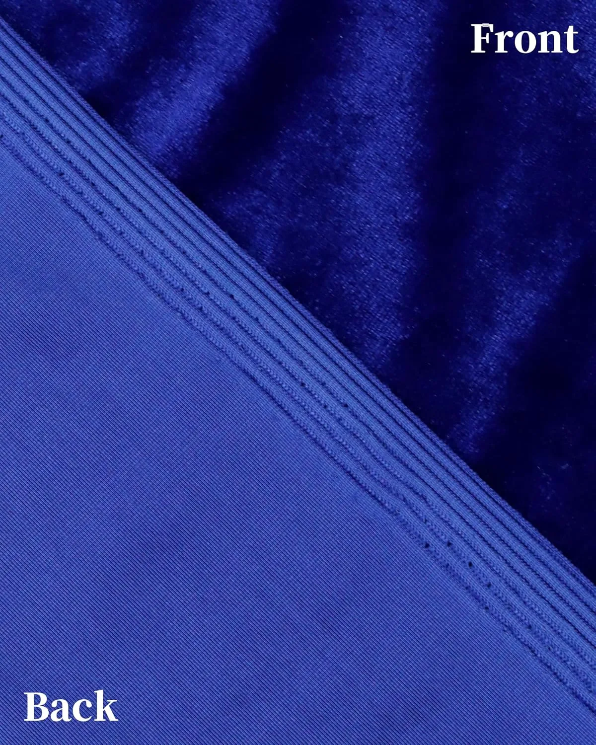 HOTGODEN Stretch Velvet Fabric by The Yard: Royal Blue 63" Wide 5 Yards 95% Polyester 5% Spandex Velvet Fabric for DIY Sewing, Upholstery, Apparel, Costume, Craft
