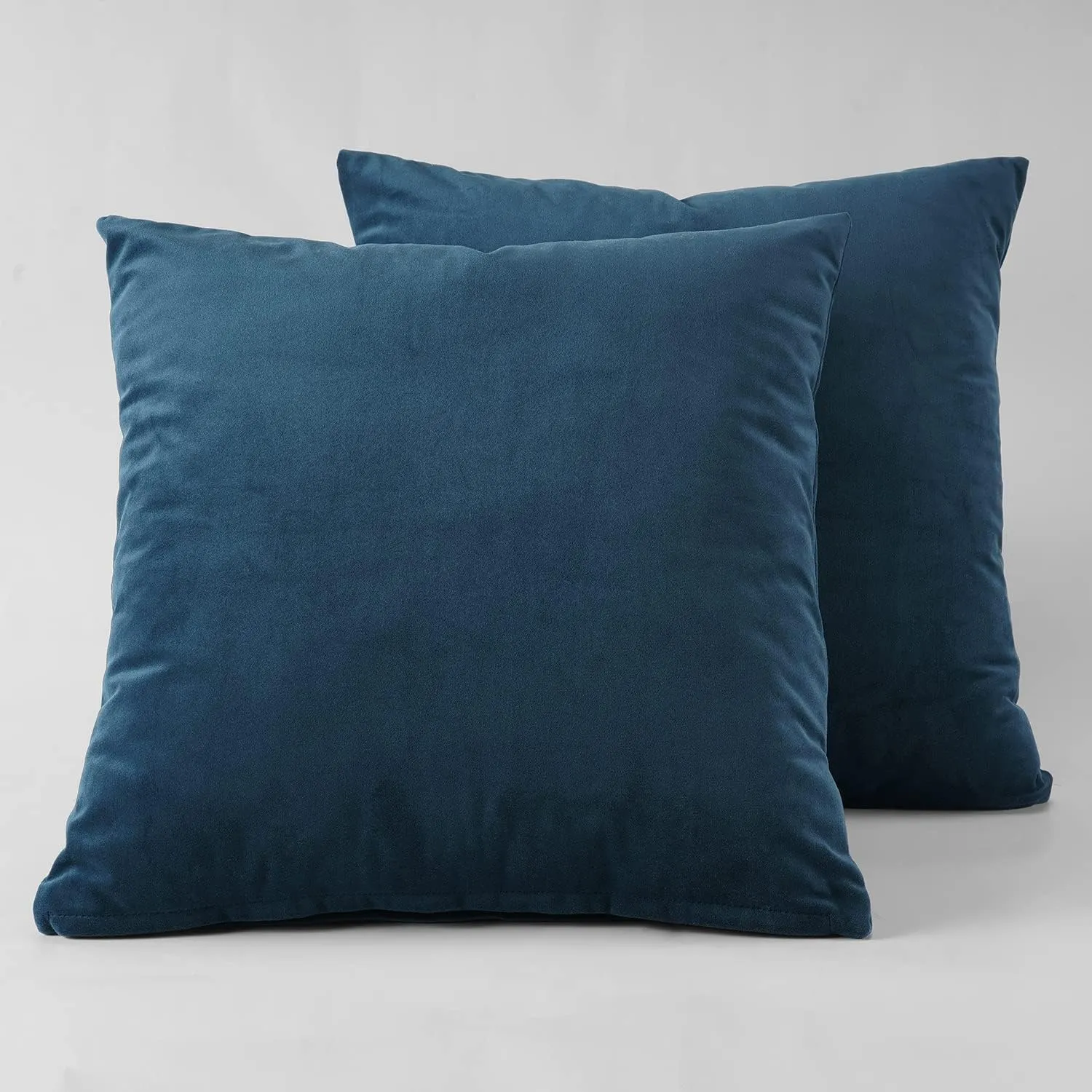 HPD Half Price Drapes Cushion Cover 18 x 18 Heritage Plush Velvet - VPYC-161270-CC18PR - Pair, Avalon Blue