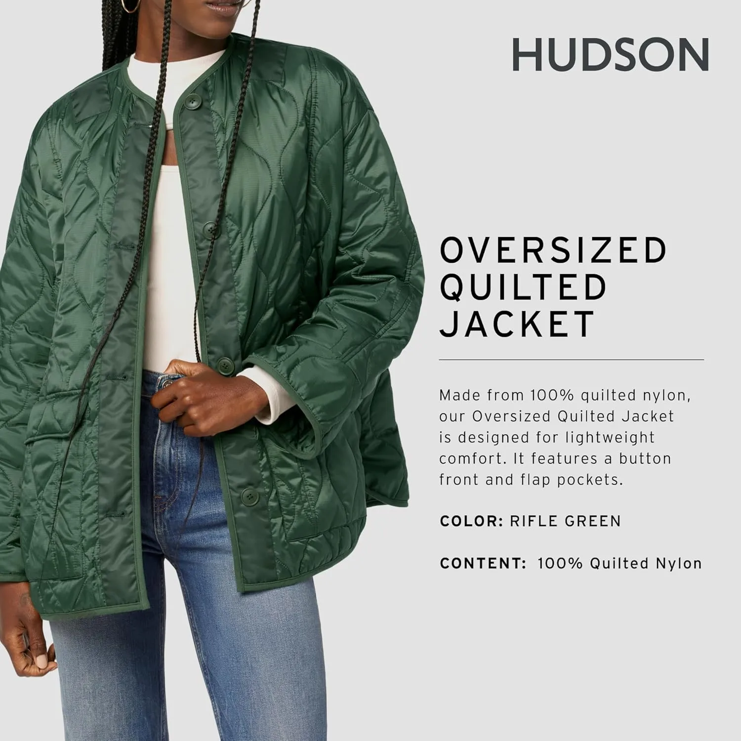 HUDSON Women's Oversized Quilted Liner