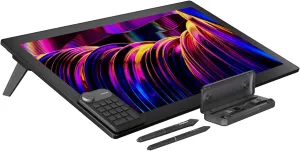 HUION KAMVAS Pro 27 4K UHD Drawing Tablet with Screen, PenTech 4.0 Battery-Free Stylus with 2nd Gen Anti-Glare Etched Glass Full Laminated Graphics Tablet, 98% Adobe RGB Multi-Touch Screen for Artist