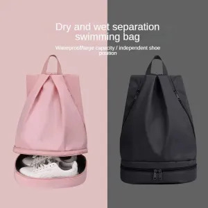 HydroGuard Gym Pro: Waterproof Wet-Dry Separation Bag with Shoe Compartment for Ultimate Fitness Enthusiasts