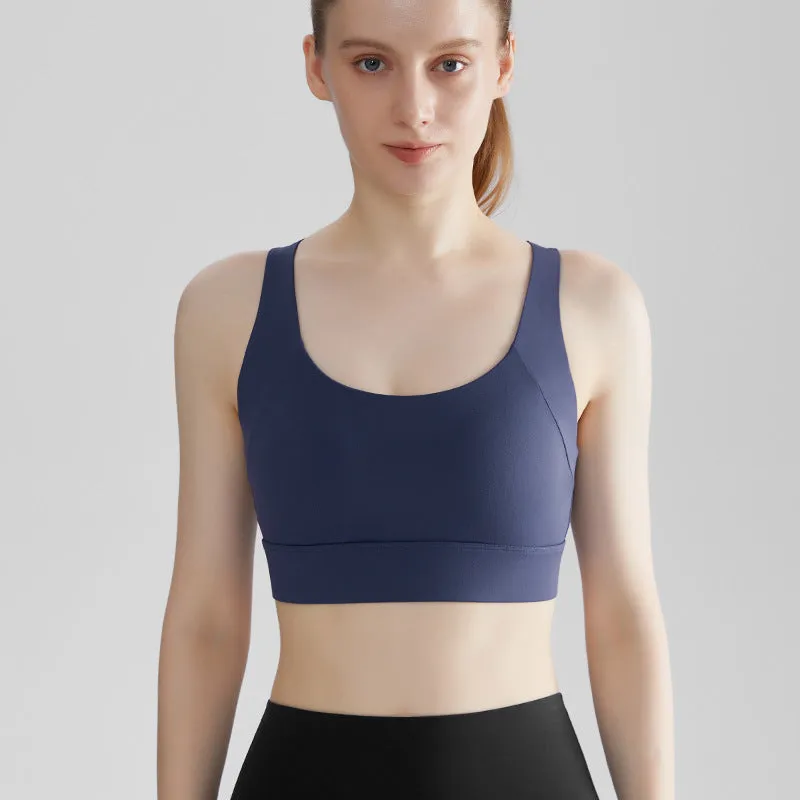 I YOGA Racerback High Impact Sports Bras With Sewn-in Pads