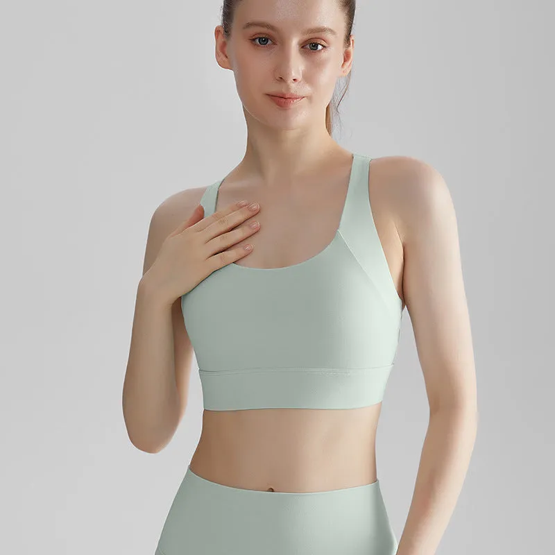I YOGA Racerback High Impact Sports Bras With Sewn-in Pads