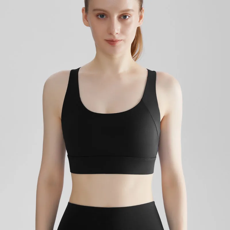 I YOGA Racerback High Impact Sports Bras With Sewn-in Pads