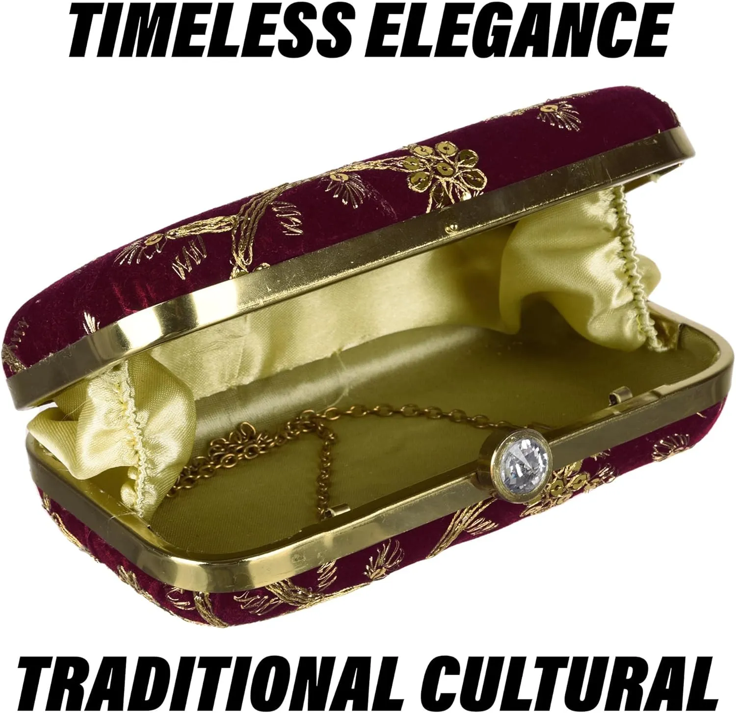IGH Luxurious Indian Velvet Clutches for Women Ideal Wedding Favors, Unique Wedding Gifts, Christmas Party Gifts, Return Gift