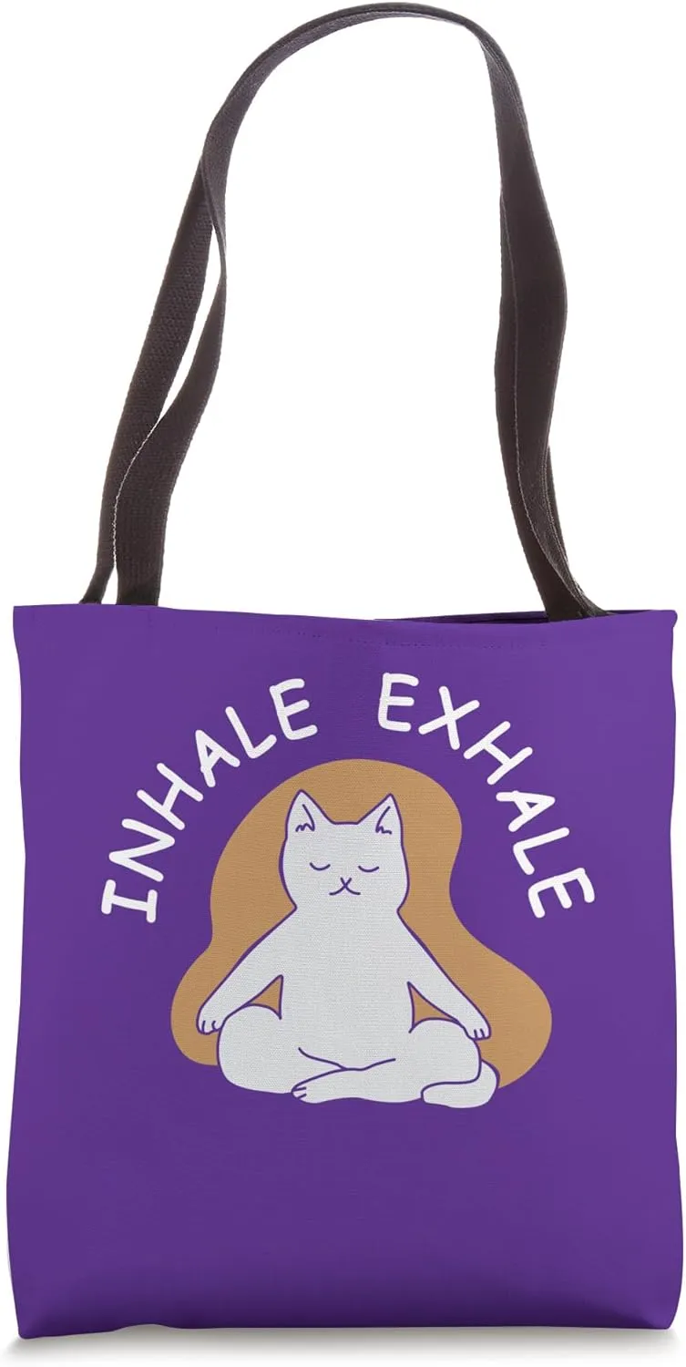 Inhale Exhale Tote Bag