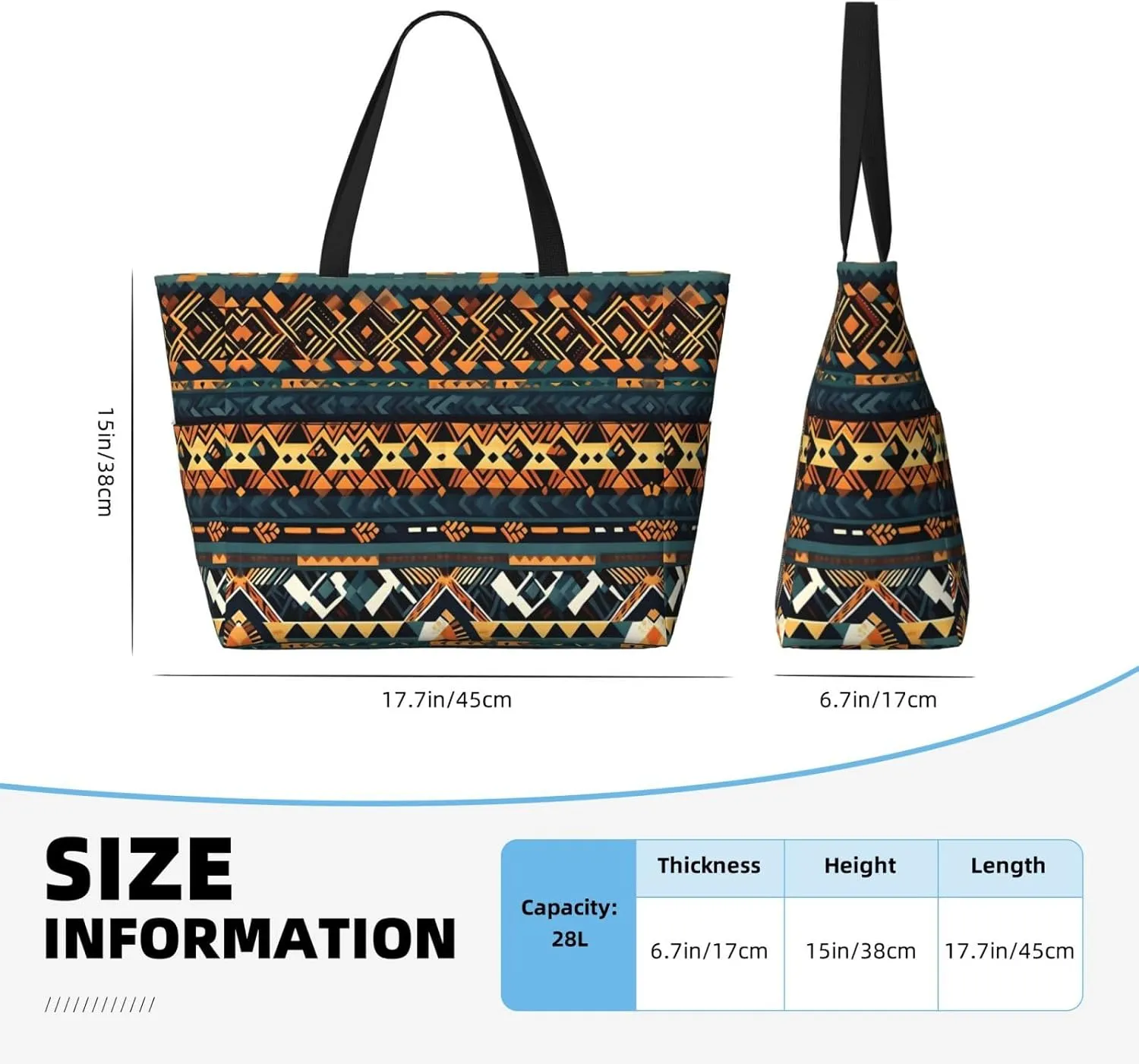 Insect atlas portable travel bag large capacity luggage bag beach bag dry and wet separation gym bag lightweight