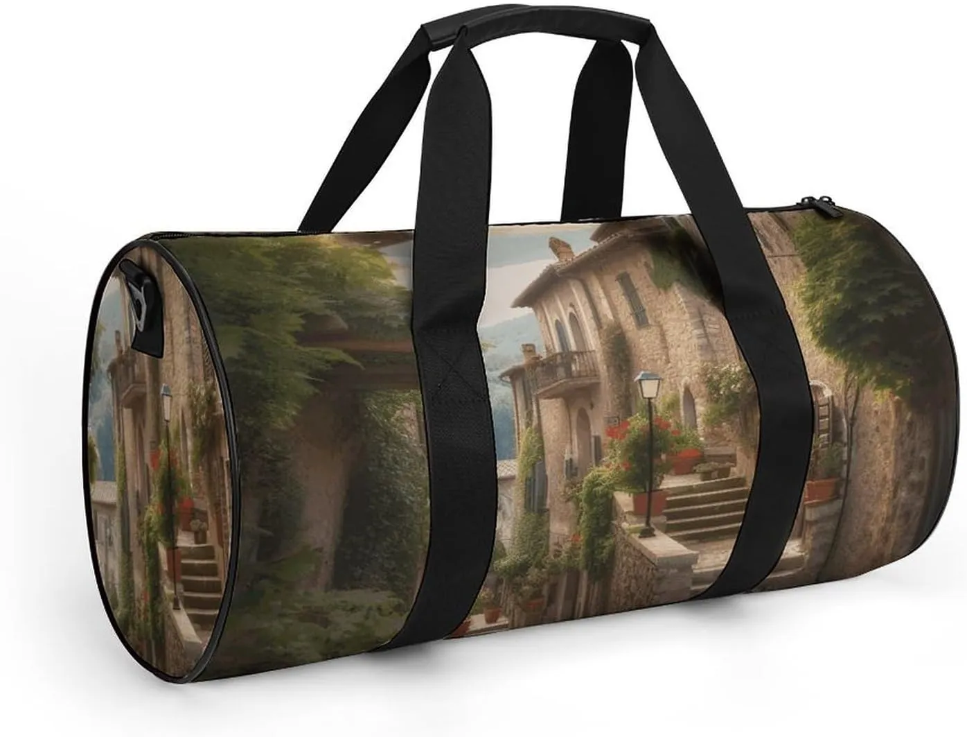 Italy Tuscan Gym Bag Small Travel Duffle Bag with Compartment Carry On Weekender Bag for Women Men