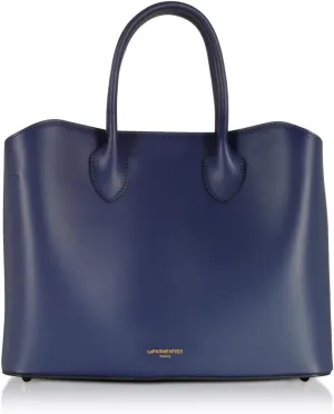 Jackie Tote Bag, Genuine Italian Calf Leather, 12.4 x 9.8 x 5.5 inches