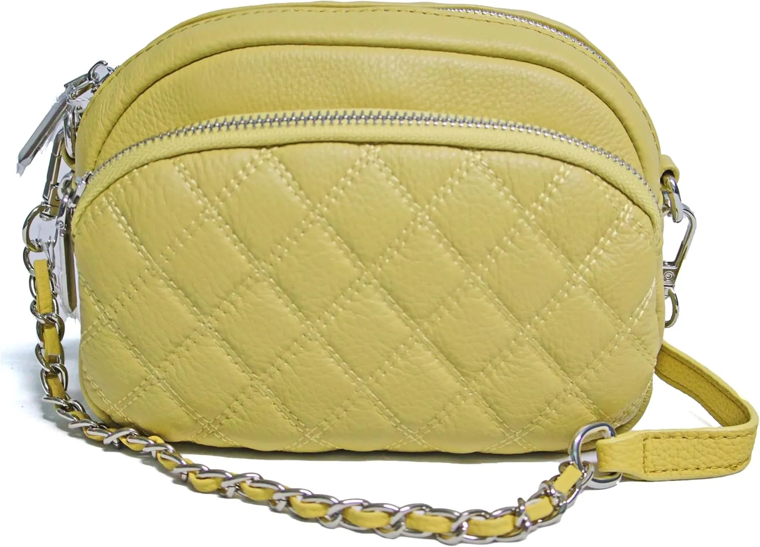 JELOUS Quilted mini handbag Crossbody shoulder bag for women with chain strap
