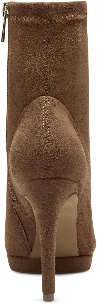 Jessica Simpson Women's Valyn 4 Faux Suede Chain Stiletto Heeled Ankle Bootie
