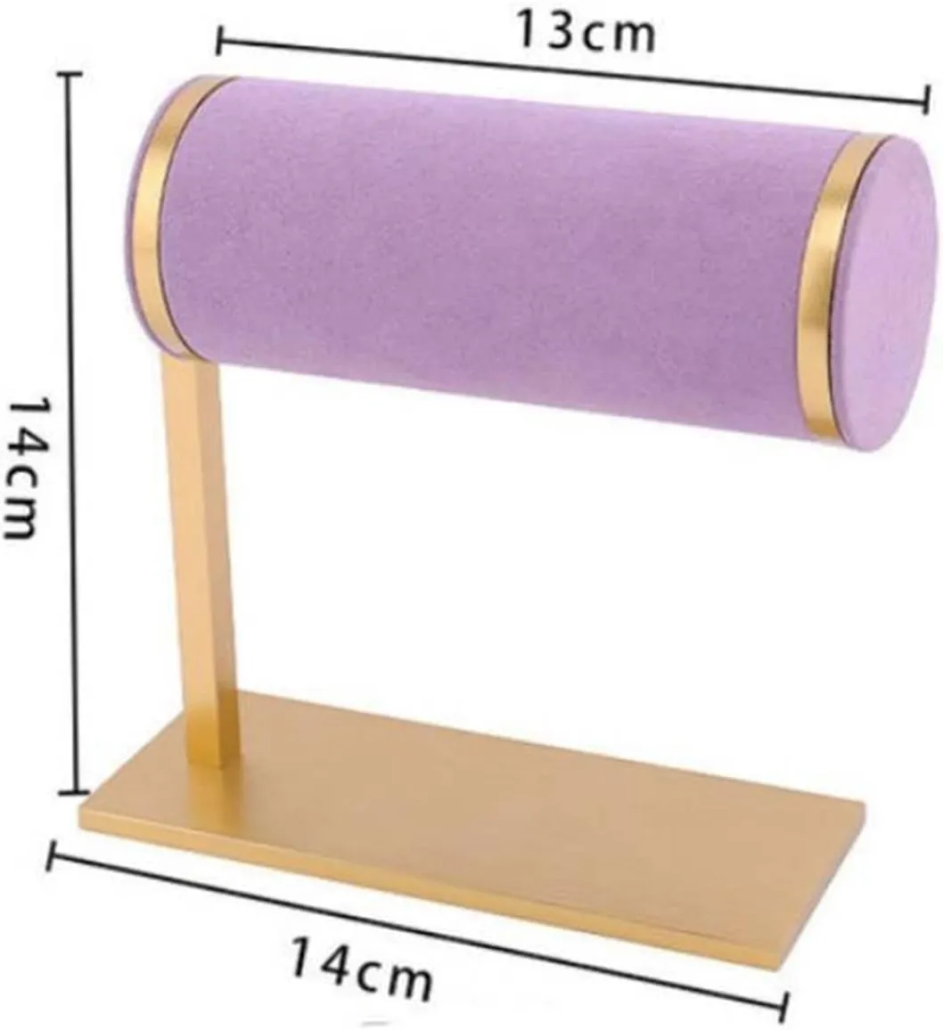 Jewelry Display Stand Jewelry Display Watch Organizer Bracelet Holder Hair Band Rack Portable Velvet Bracelet Scrunchie Organizer Display Stand Jewelry Holder ( Color : Style A1 )