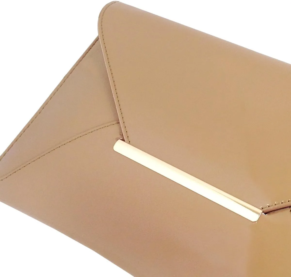 JNB Faux Patent Leather Envelope Candy Clutch Bag