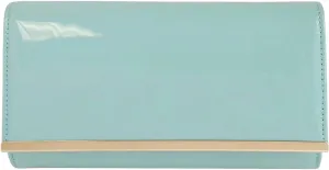 JNB Faux Patent Leather Glossy Candy Clutch