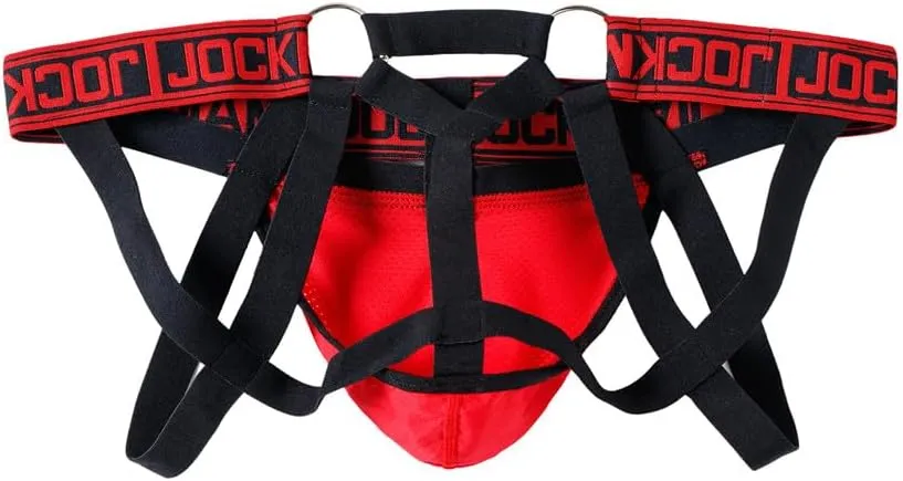 JOCKMAIL Mesh Breathable Jockstrap Athletic Supporters for Men Jock Strap Male Underwear