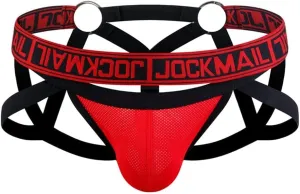 JOCKMAIL Mesh Breathable Jockstrap Athletic Supporters for Men Jock Strap Male Underwear
