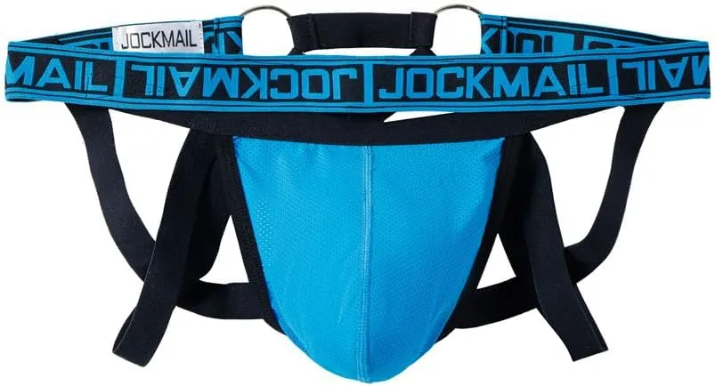 JOCKMAIL Mesh Breathable Jockstrap Athletic Supporters for Men Jock Strap Male Underwear