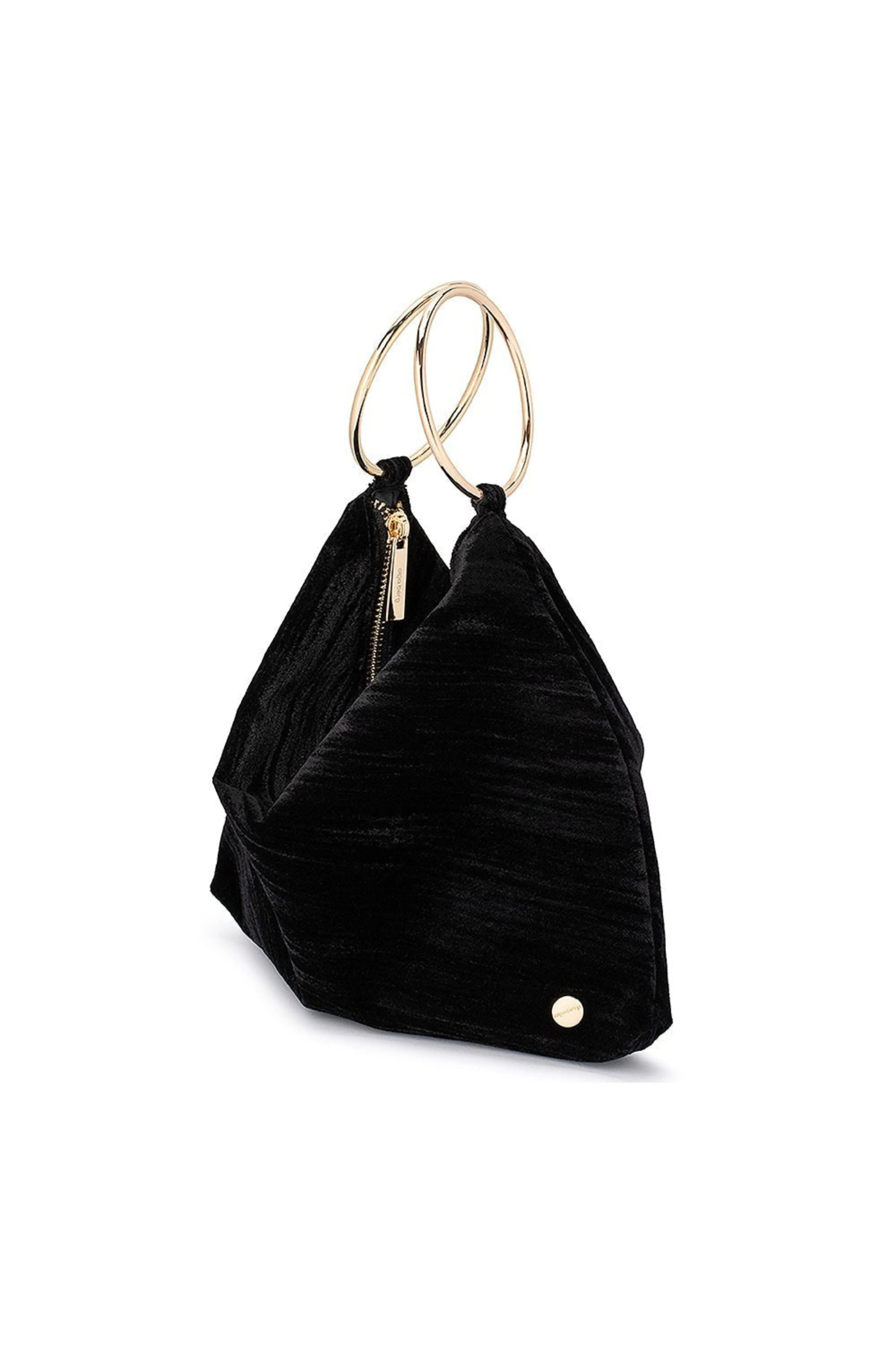 Jordi Velvet Convertible Bag - Black
