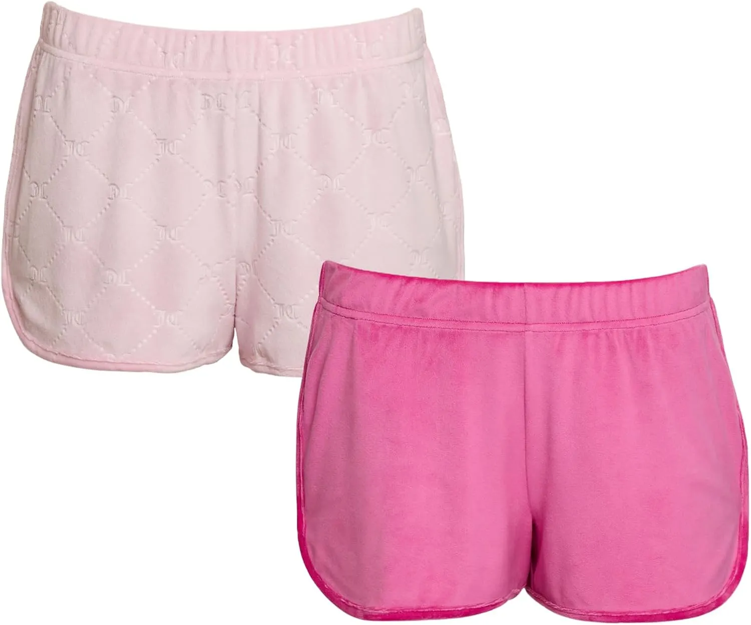 Juicy Couture Women's 2-Pack Sleep and Lounge Velvet Fleece Dolphin Shorts