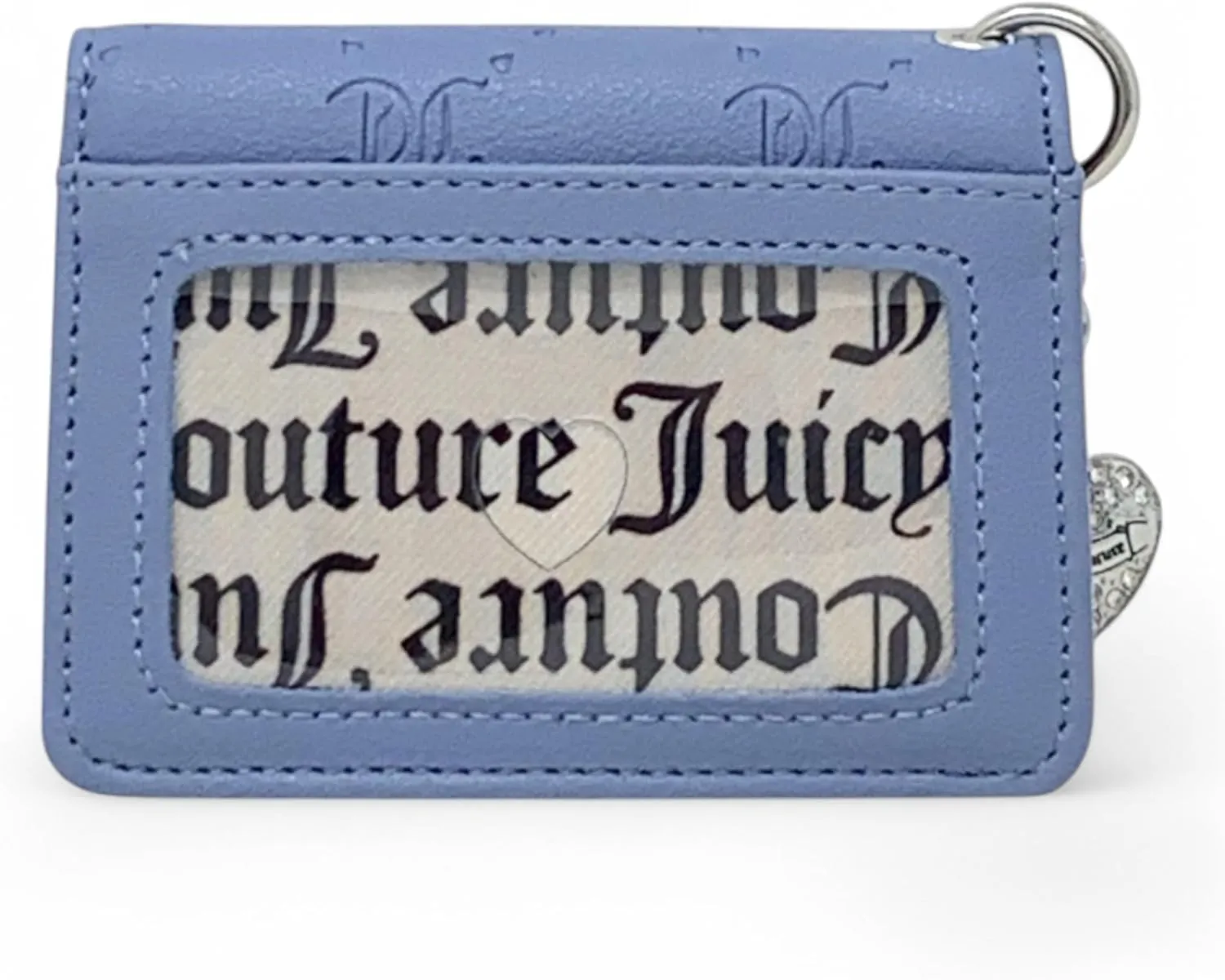 Juicy Couture Women's Card Case (Only You and Me Slate Blue)