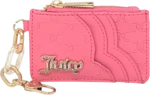 Juicy Couture Women's Elongated Card Case with Clip (Bling Bling Pink Lemonade)