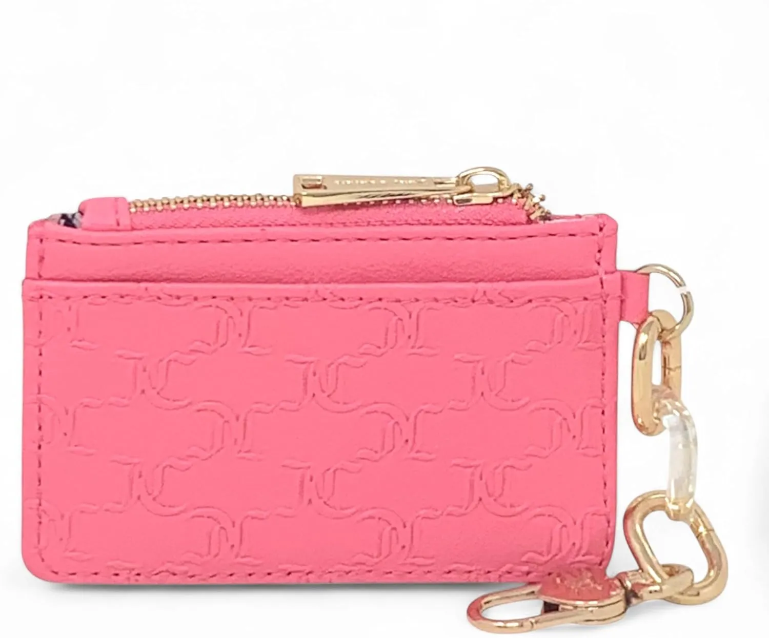 Juicy Couture Women's Elongated Card Case with Clip (Bling Bling Pink Lemonade)