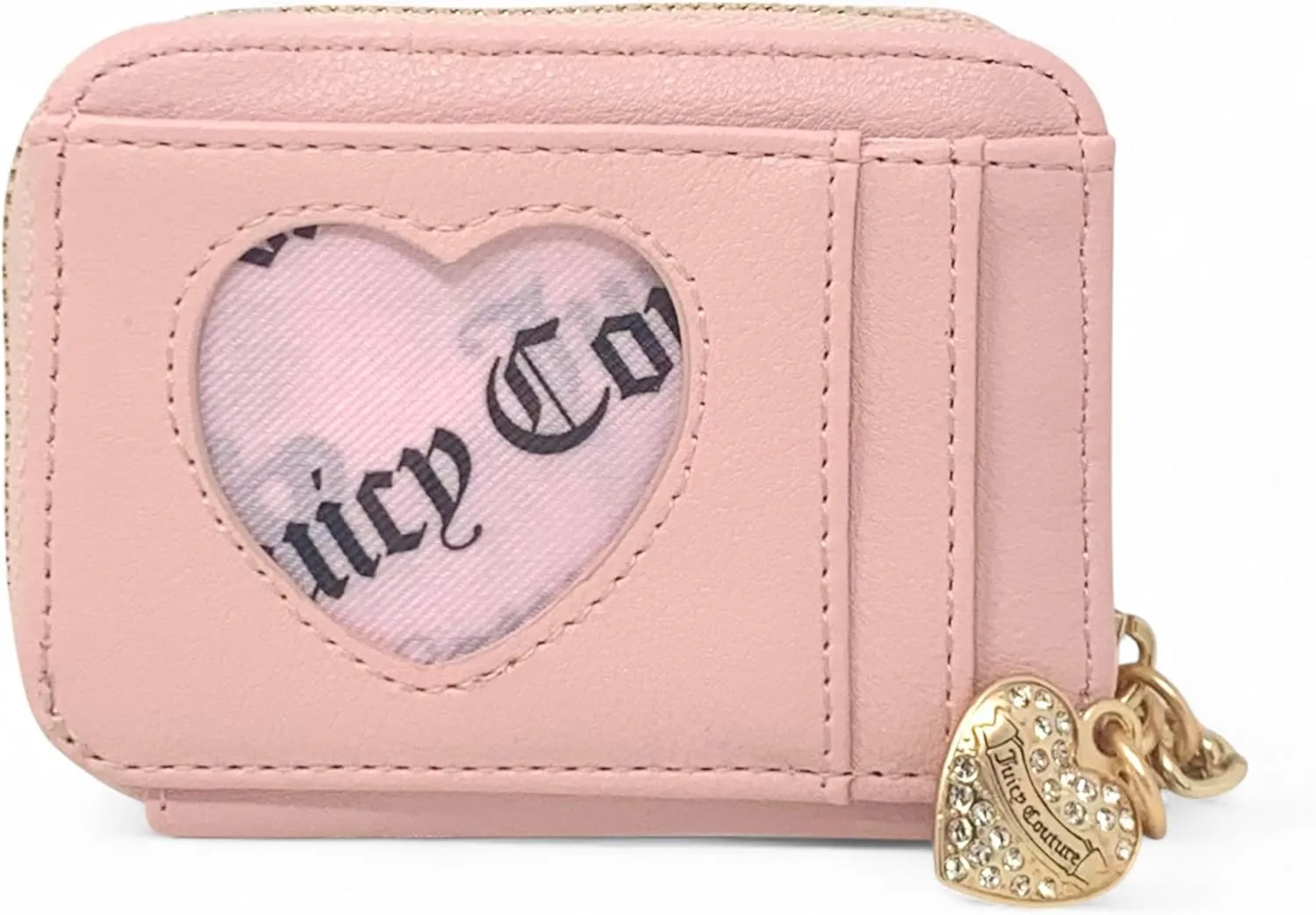 Juicy Couture Women's Square Zip Around Wallet with Wrist Strap
