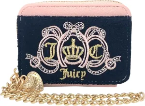 Juicy Couture Women's Square Zip Around Wallet with Wrist Strap