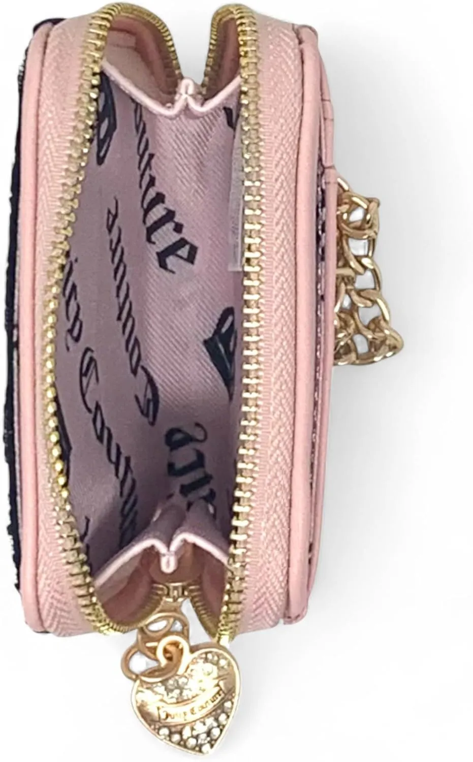 Juicy Couture Women's Square Zip Around Wallet with Wrist Strap