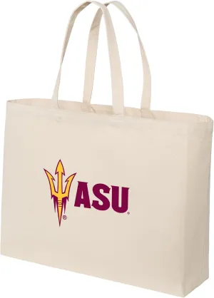 JUMBO Arizona State University Tote Bag or Large Canvas ASU Shopping Bag