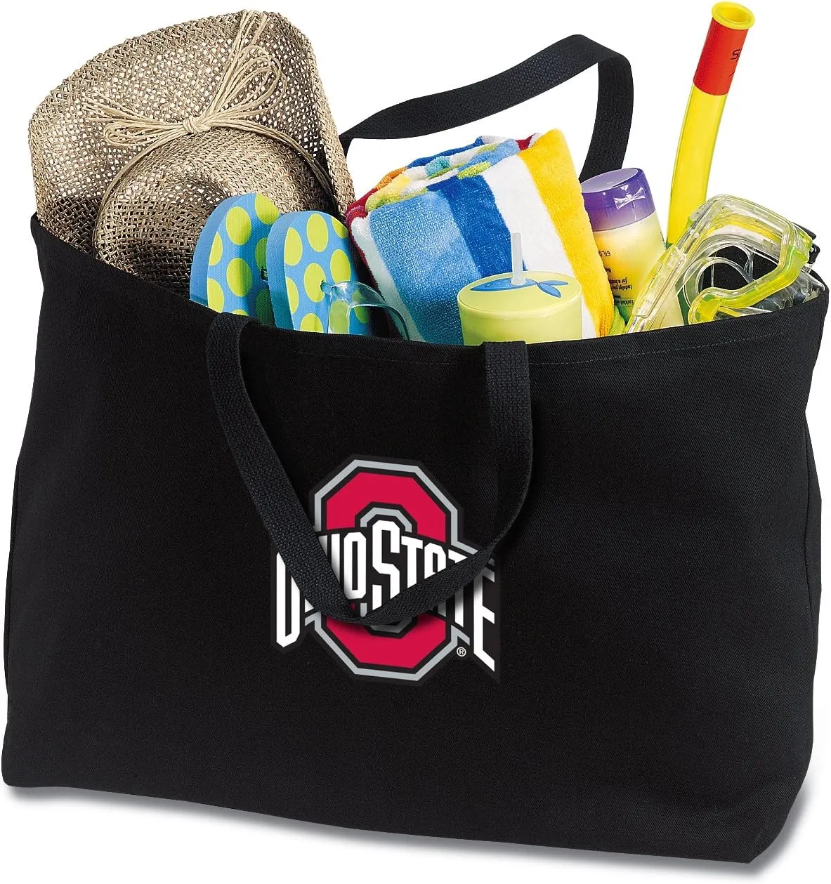JUMBO Ohio State Tote Bag or Large Canvas Ohio State University Shopping Bag