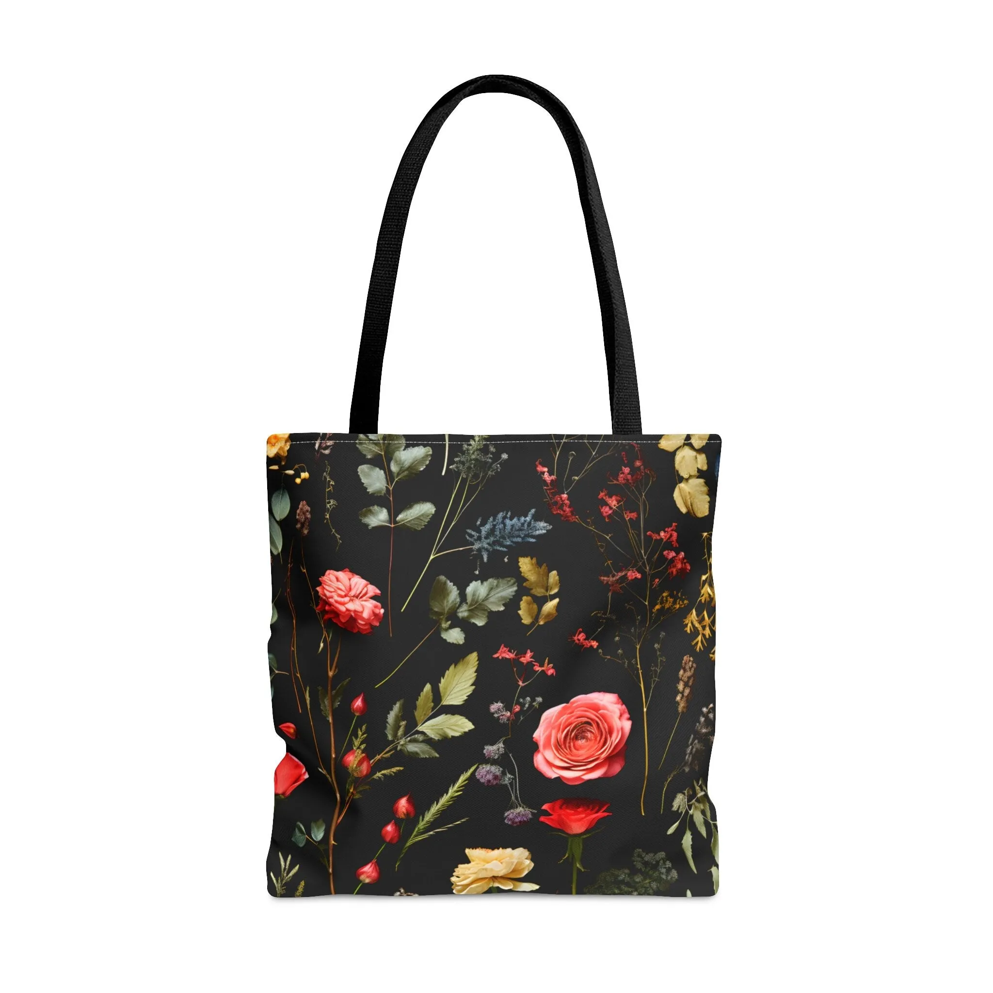 June Birth Flower Gift Canvas Tote Bag, Birth Month Flower Bundle